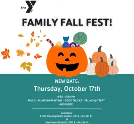 Family Fall Fest will be held Oct. 17 from 6:30-8:30 p.m.