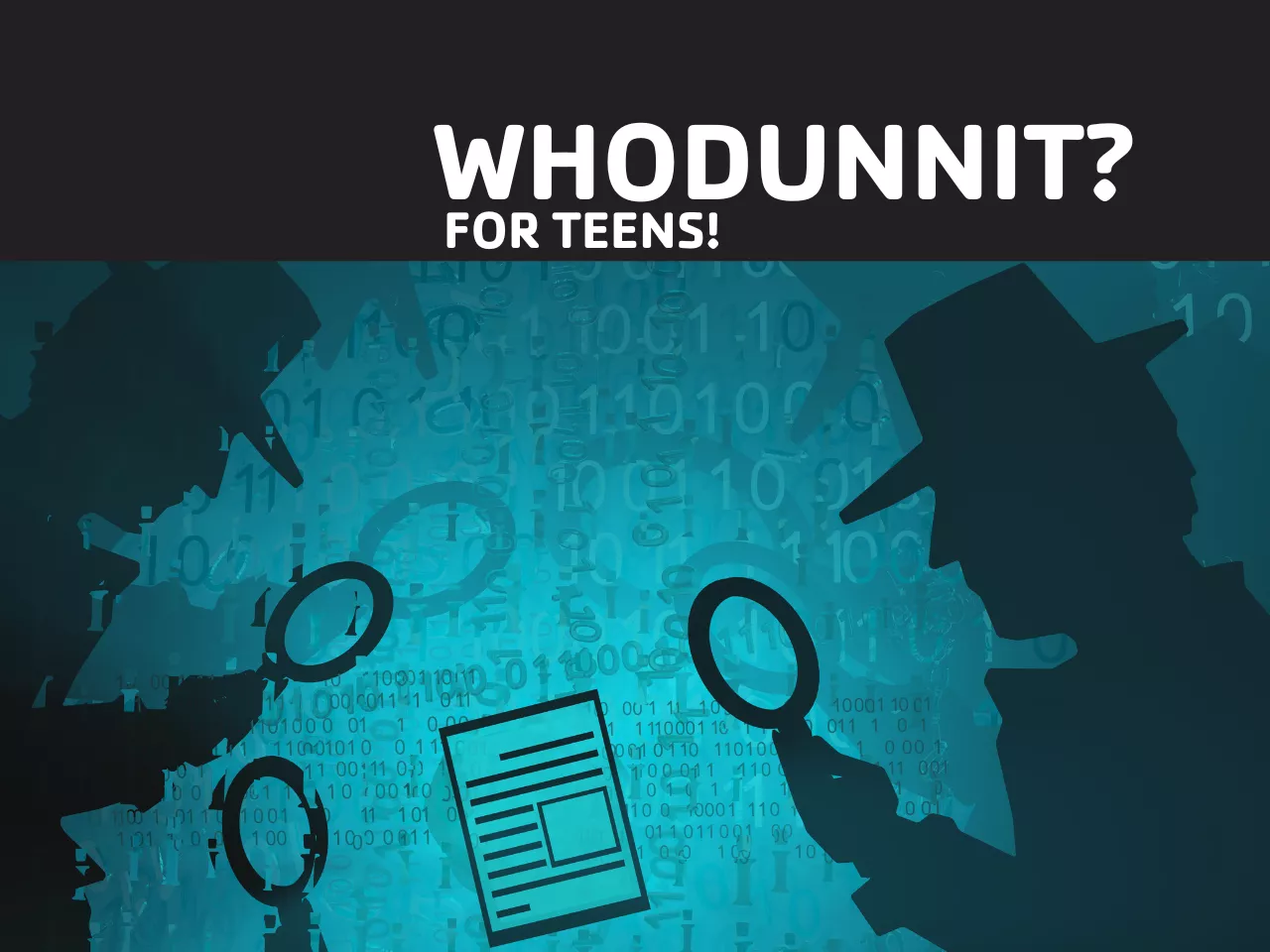 whodunnit mysterious graphic