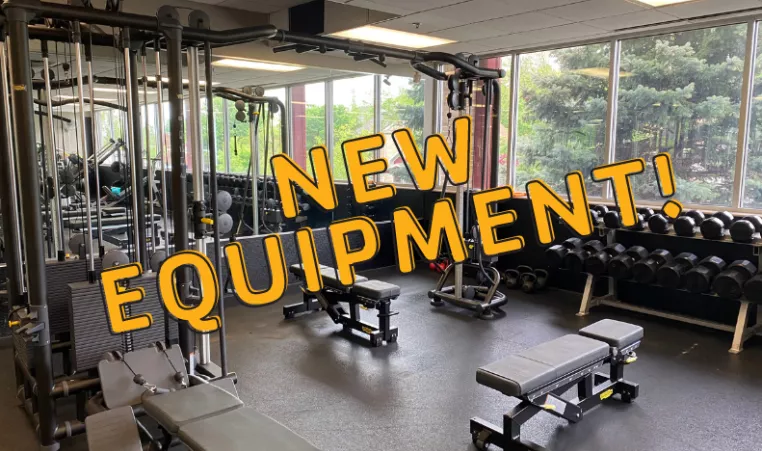 photo of new weightlifting equipment at the downtown branch
