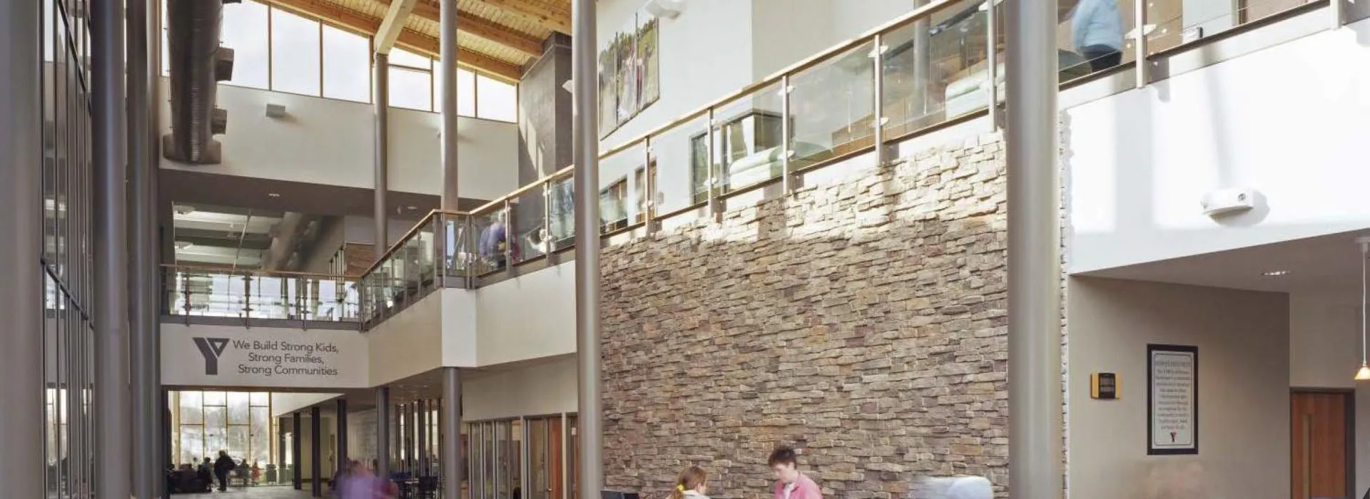 Downtown Branch lobby rendering.