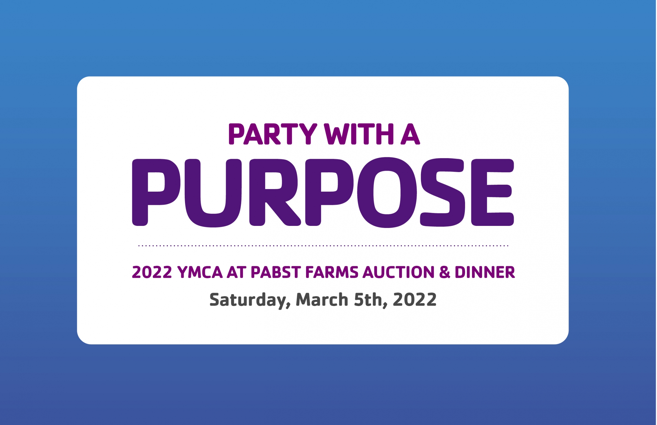 YMCA at Pabst Farms Party with a Purpose image