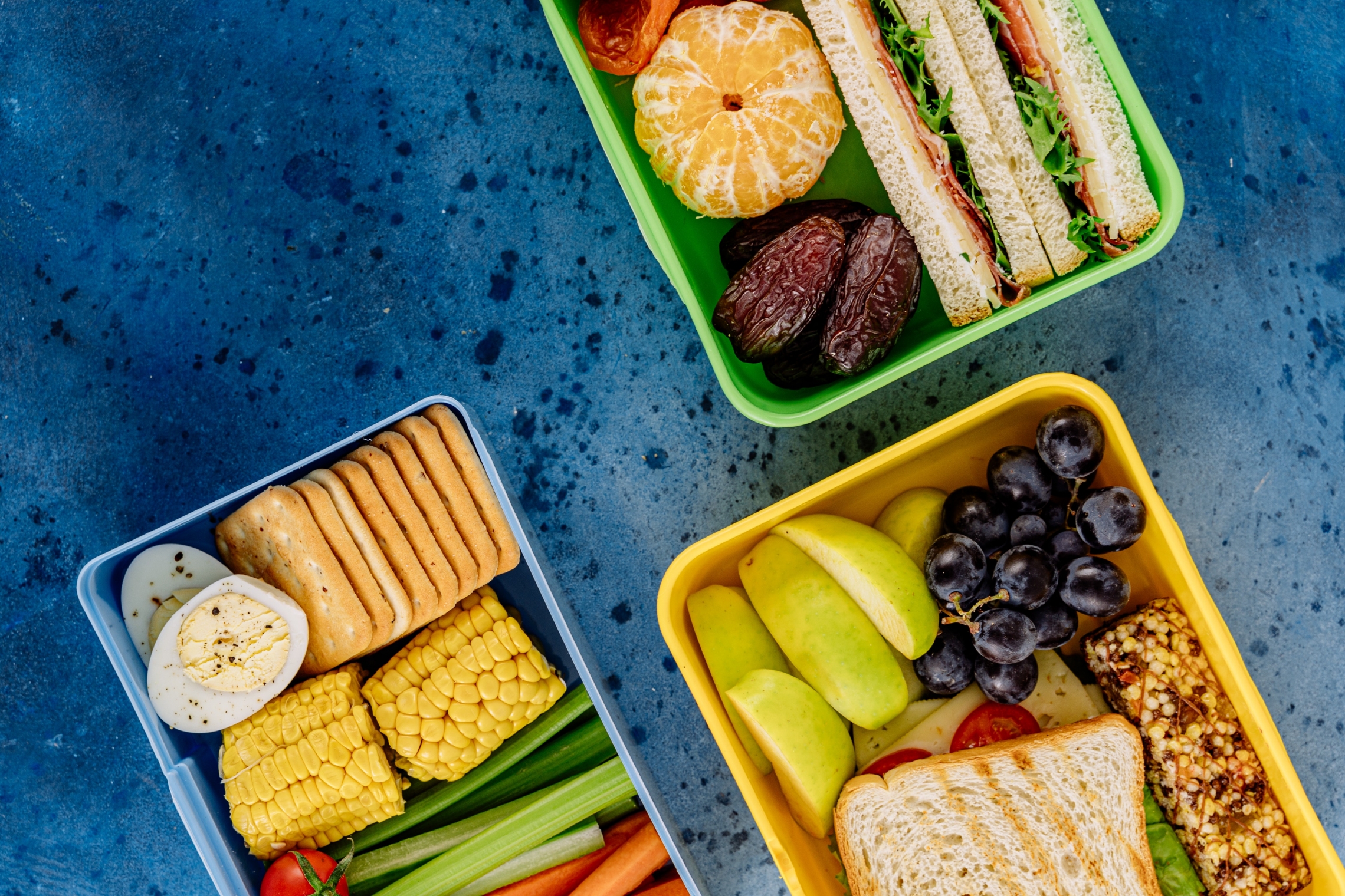 Photo of healthy snacks in trays