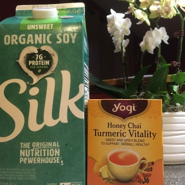 photo of soy milk and chai
