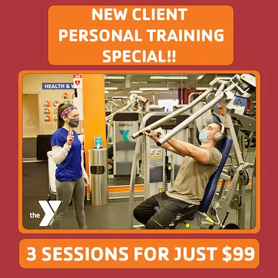 3 sessions for $99 for new personal training client