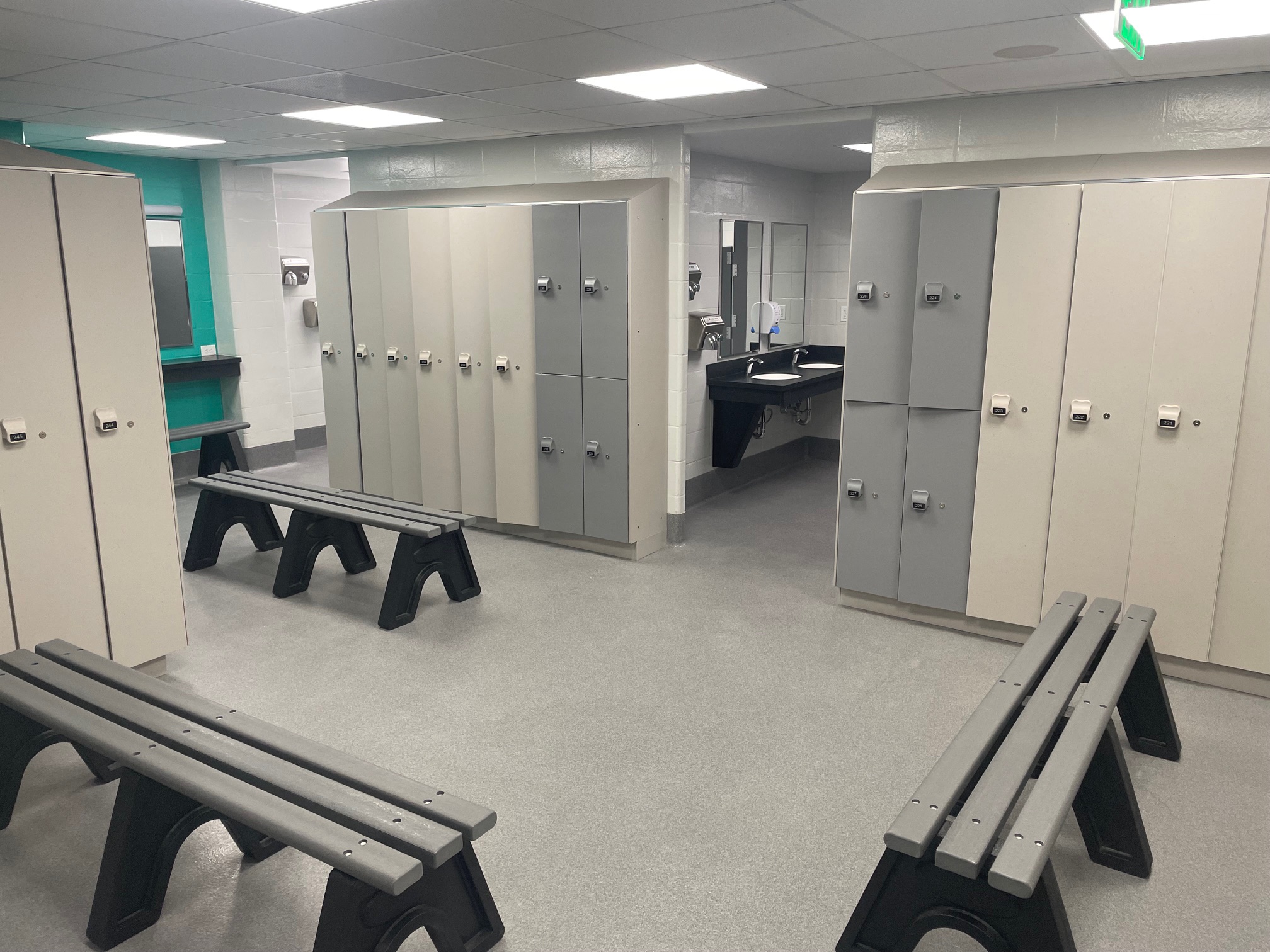 New women's locker room Hoerner YMCA