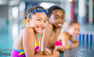 kids in pool