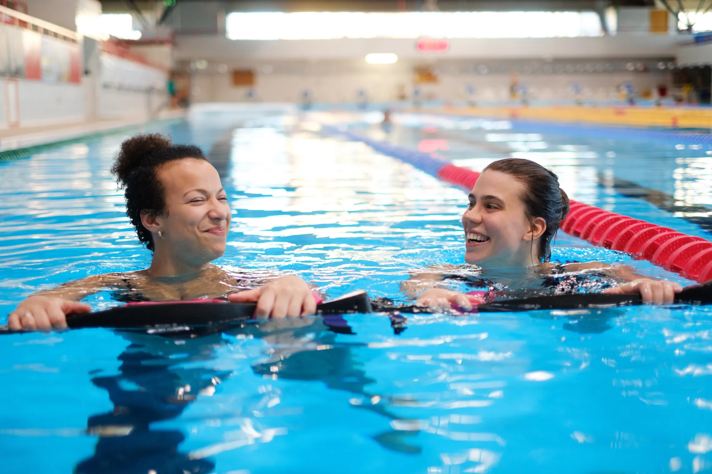 Two Women in a pool