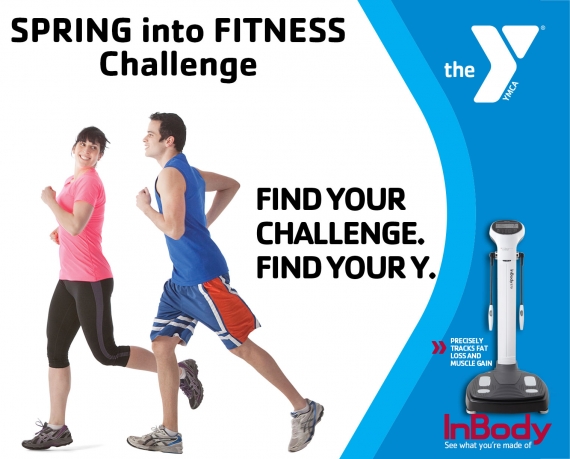 Couple running and photo of InBody Machine