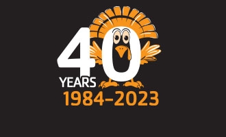 40th Annual Turkey Day Run Logo