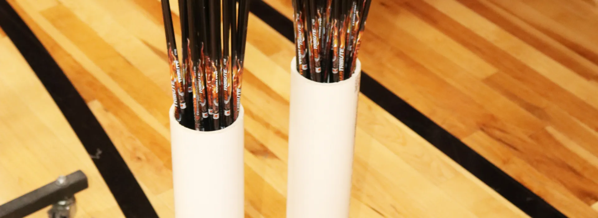 arrows resting in quivers