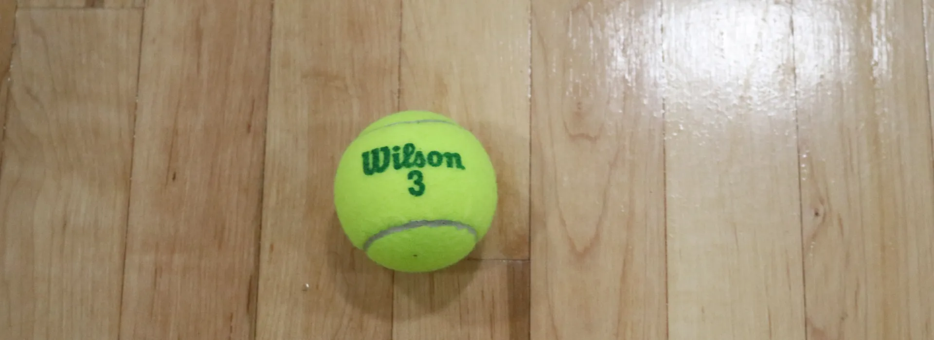 a tennis ball