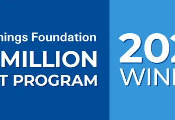 Graphic stating 2024 winner Cummings Foundation $30 Million Grant Program