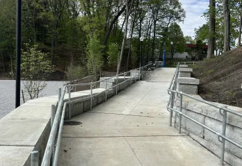 Accessible path at Wells Ave Y