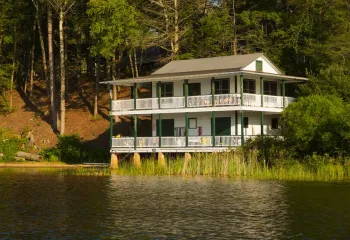 Picture of Camp Frank A. Day building from lake