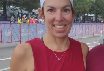 photo of woman posing at a race