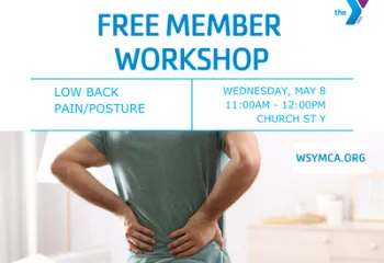 back pain and posture workshop graphic