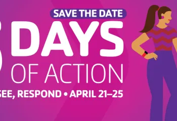 Save the date graphic for 5 Days of Action April 21-25