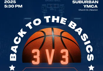 Graphic with June 13 date for 3v3 basketball tournament