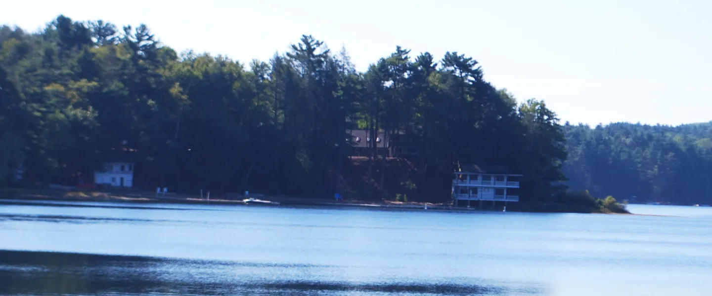 View of Camp Frank A. Day from the lake