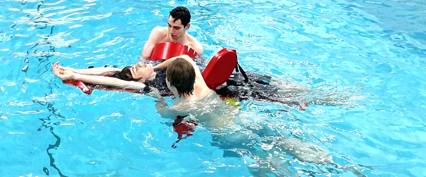 Lifeguard training class at the WSYMCA