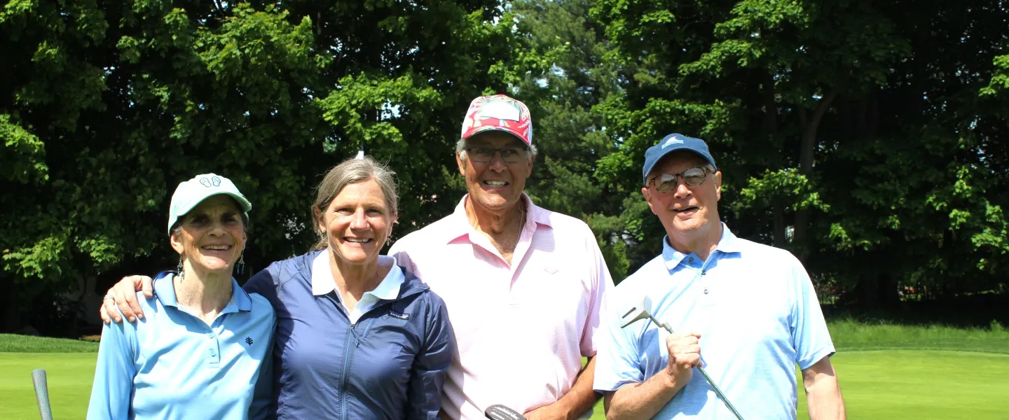 golf foursome at the 2024 golf tournament