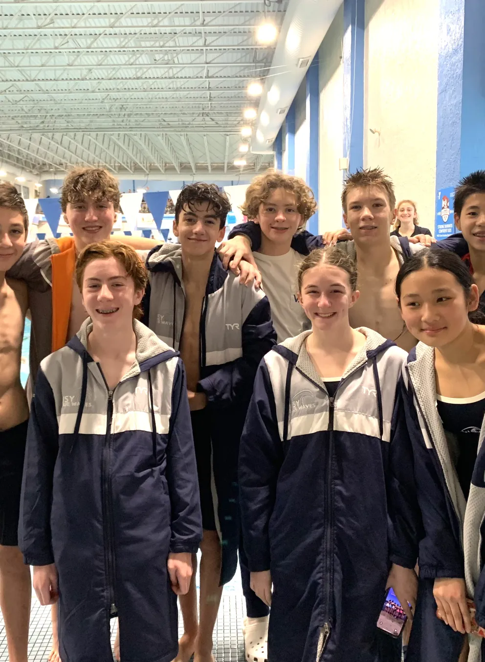 Blue Waves swim team for the WSYMCA