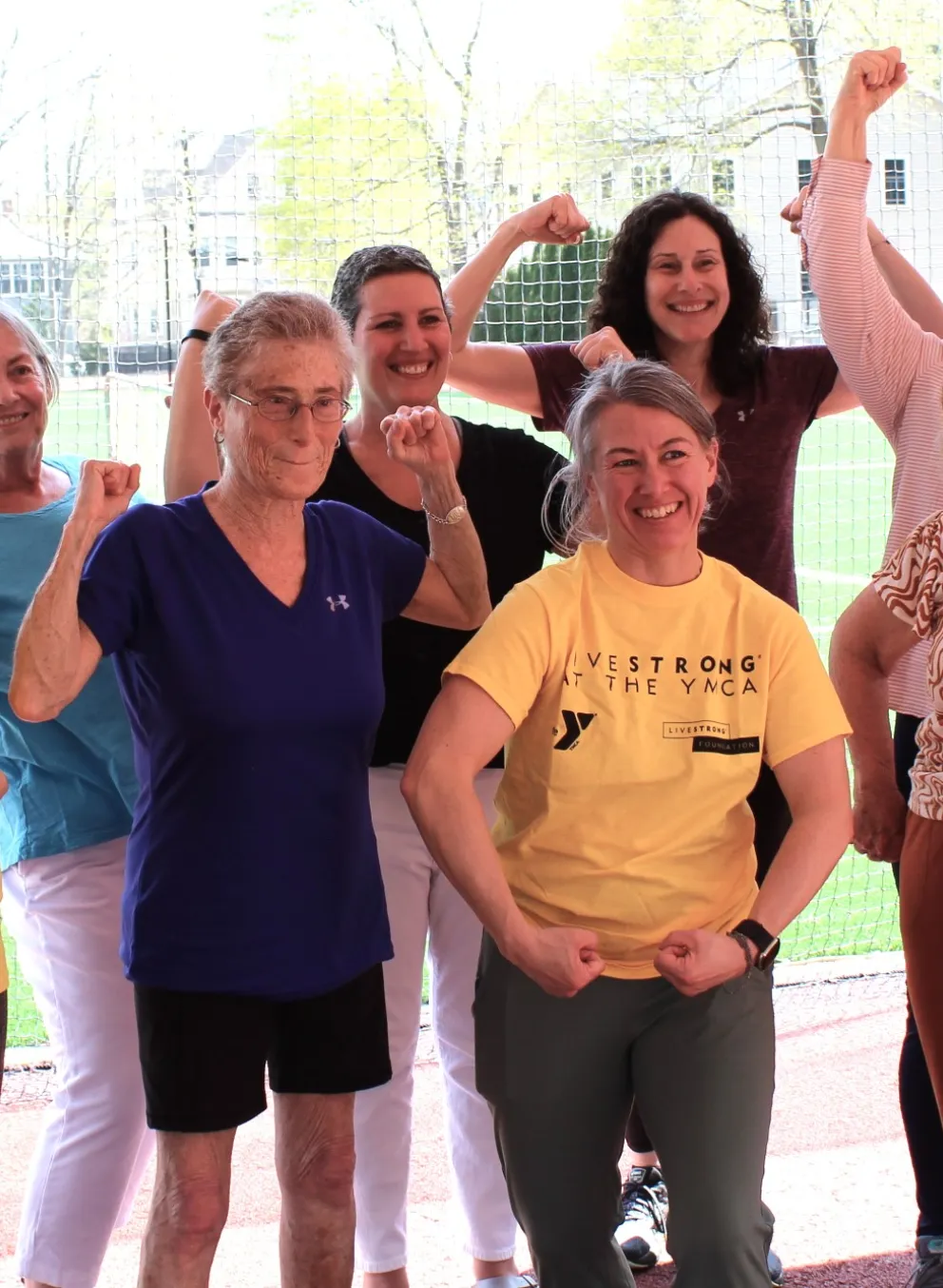 Livestrong participants celebrating photo