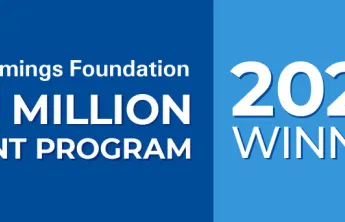 Graphic stating 2024 winner Cummings Foundation $30 Million Grant Program