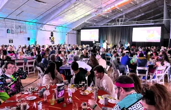 guests seated for dinner and the program at the 2024 Annual Gala at the Wells Ave Y