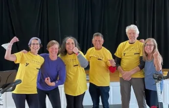 Livestrong group participants posing together at Church St Y