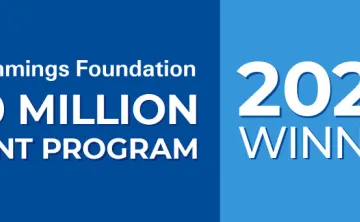 Graphic stating 2024 winner Cummings Foundation $30 Million Grant Program