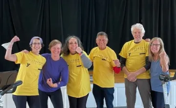 Livestrong group participants posing together at Church St Y