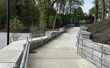 Accessible path at Wells Ave Y