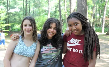 Chickami campers smiling together