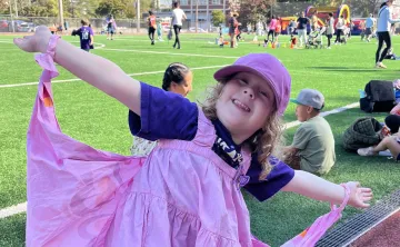 Girl dressed in butterfly costume at WSYMCA Fall Festival