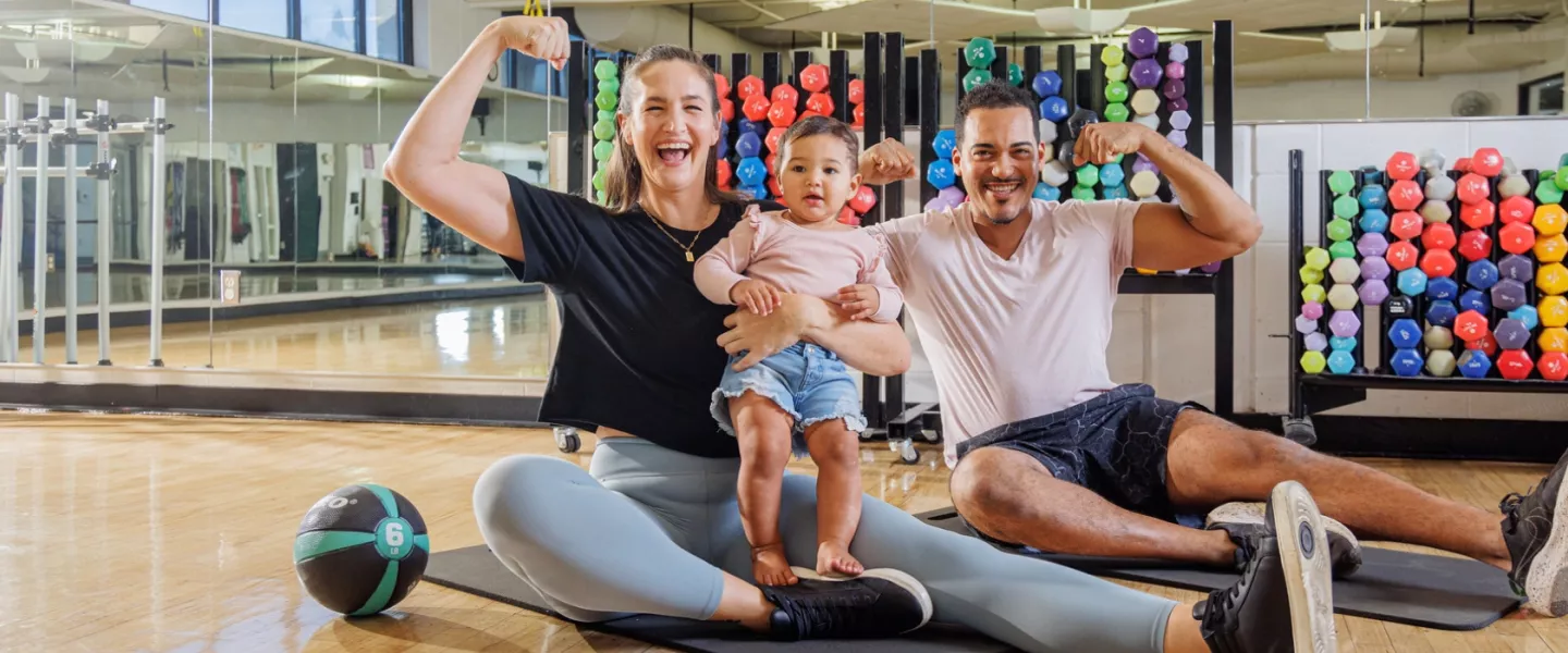 Happy, thriving family at the YMCA of Central KY