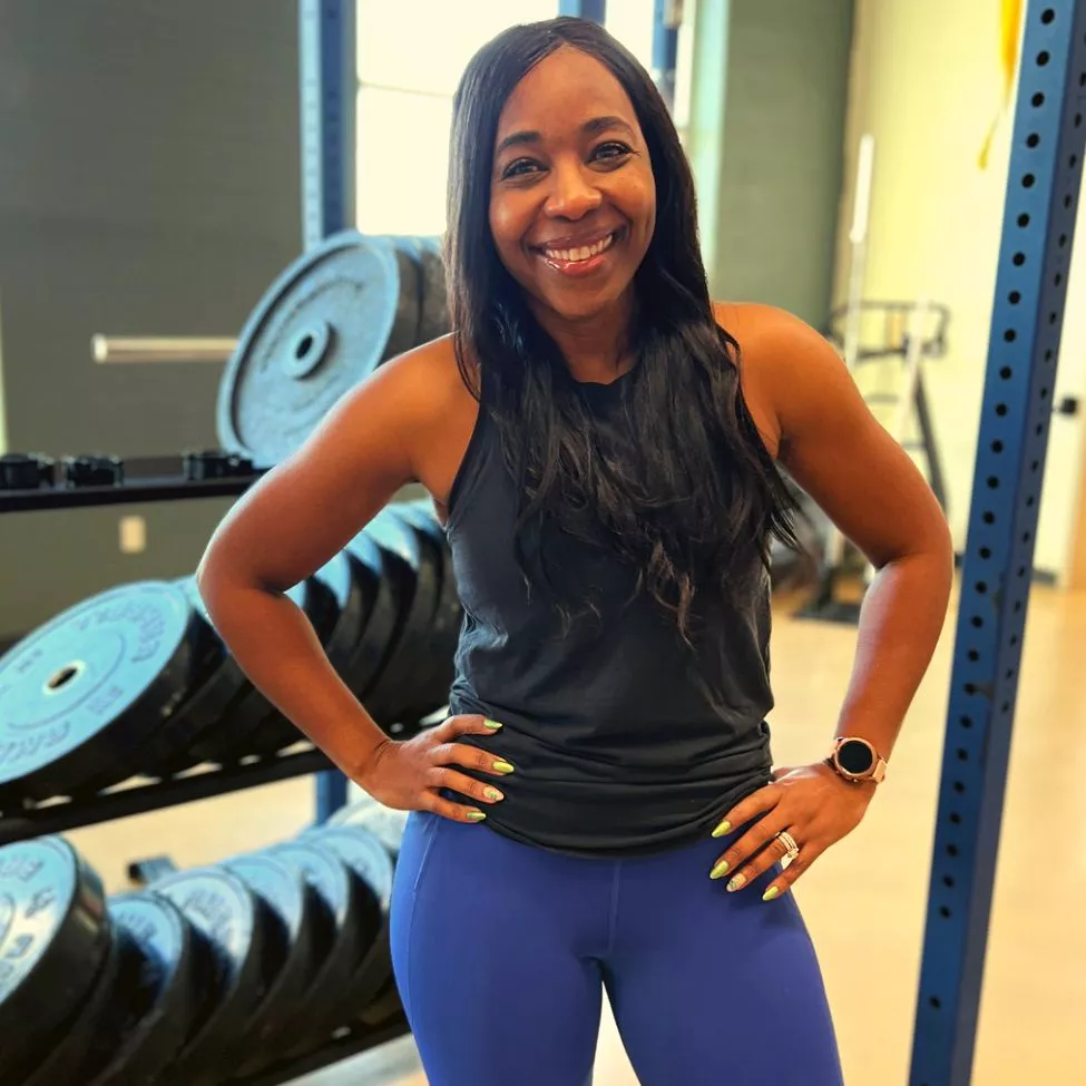 YMCA of Central KY member Julie gets ready to take a Blast of the Day class