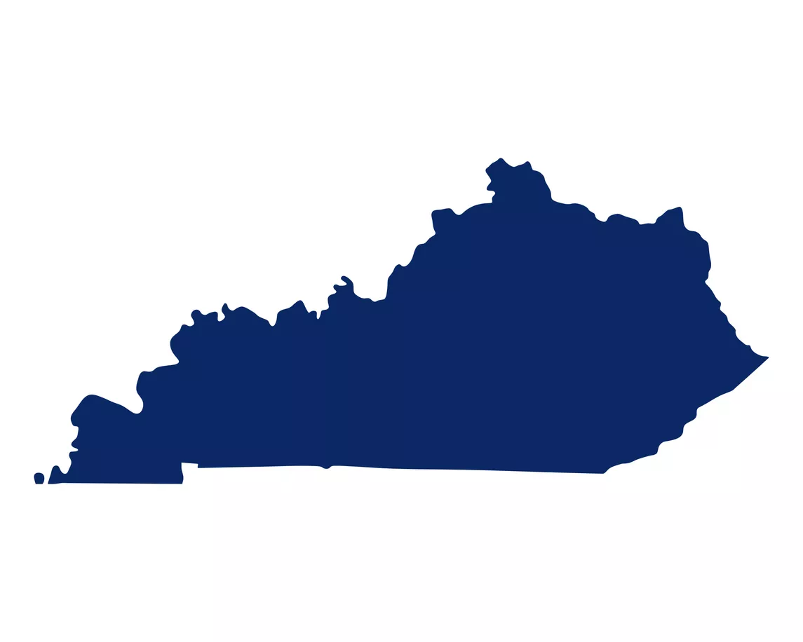 silhouette of state of Kentucky