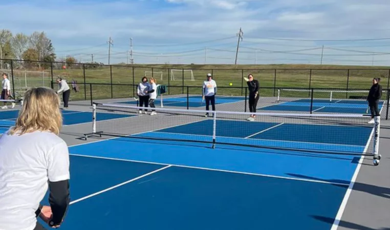 Members and staff play pickleball at the North Lexington Family YMCA in Lexington, KY