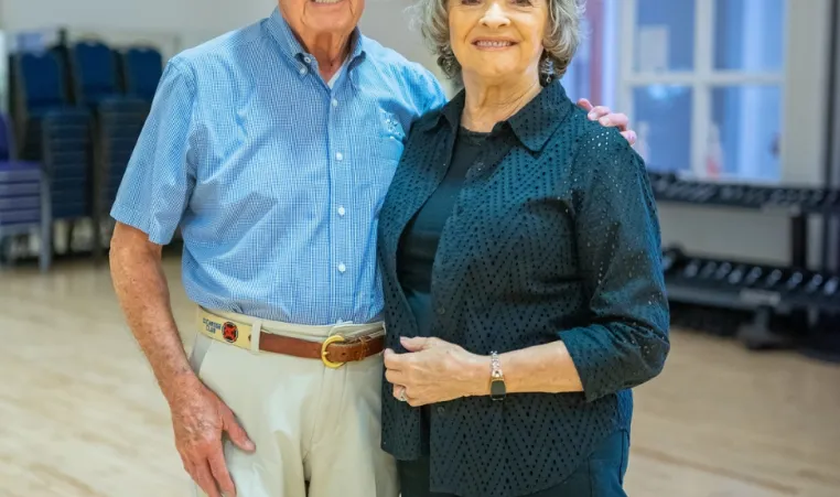 Jim and Pat Shifflett at the North Lexington Family YMCA