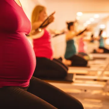 Learn the benefits of doing pilates while pregnant.
