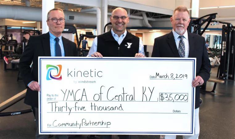 Kinetic by Windstream donates $35,000 to the YMCA of Central Kentucky