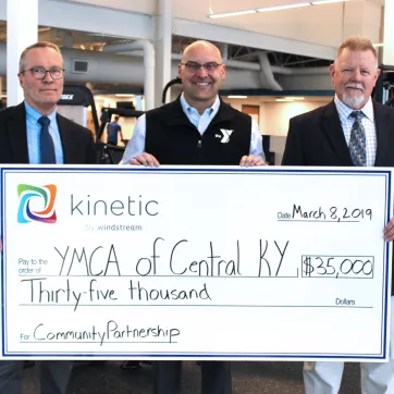 Kinetic by Windstream donates $35,000 to the YMCA of Central Kentucky