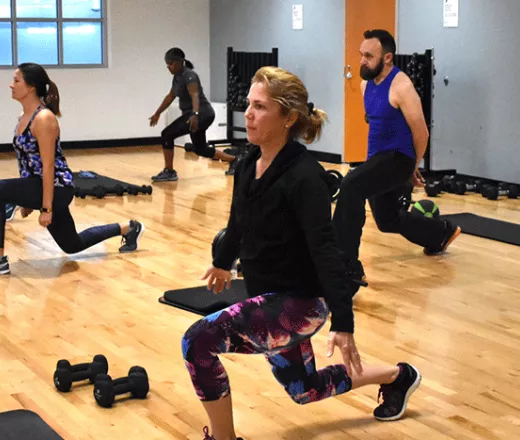 Try a group exercise class