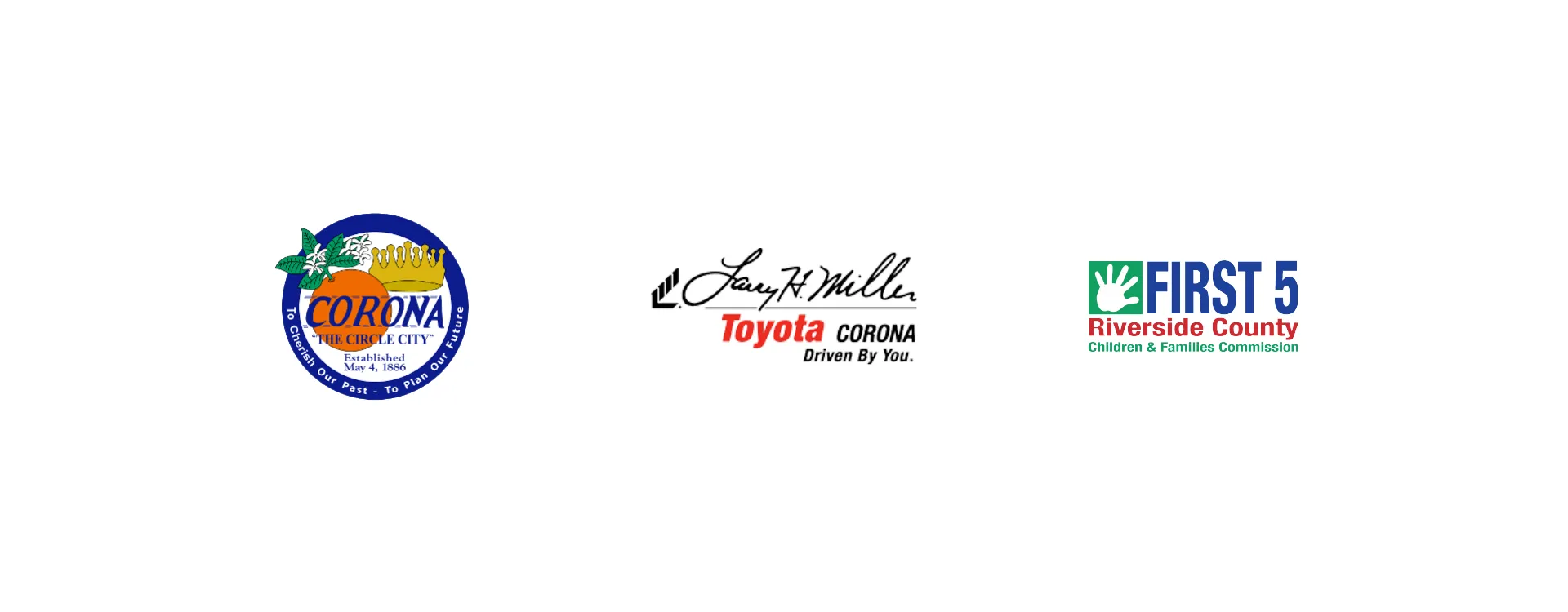 City Logo, Toyota Logo, First Five Logo
