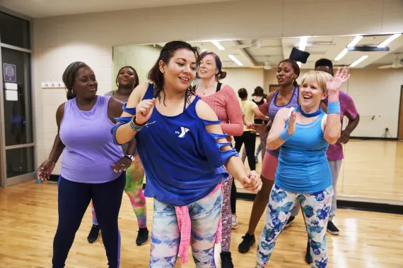 Group of women dancing