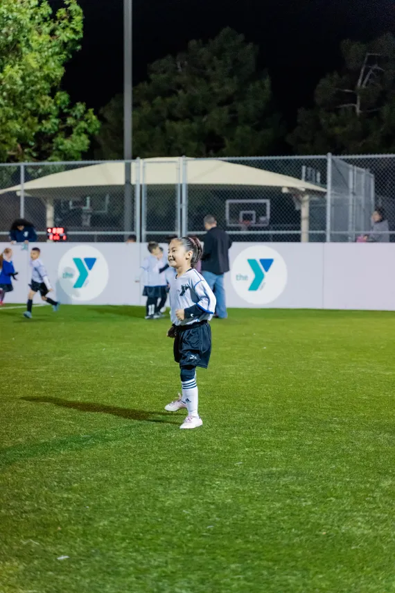 soccer player smiling