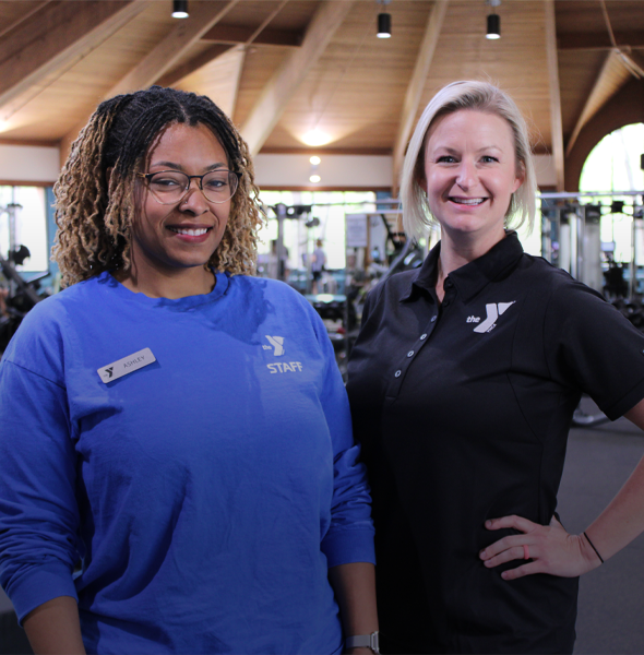 Ashley and Casey at the Life Center YMCA at Prisma Health
