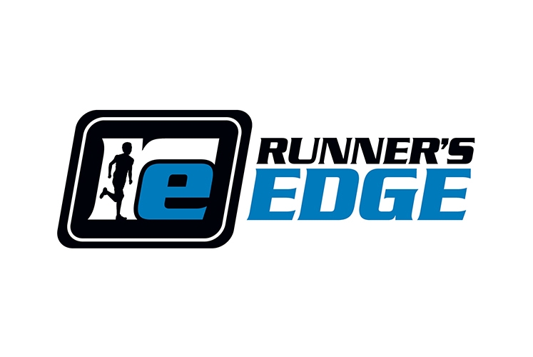business logo for runners edge